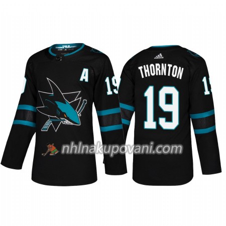 San Jose Sharks Dresy Joe Thornton 19 Alternate 2018-2019 Adidas Authentic - Pánské San Jose Sharks Dresy Joe Thornton 19 Alternate 2018-2019 Adidas Authentic - Pánské